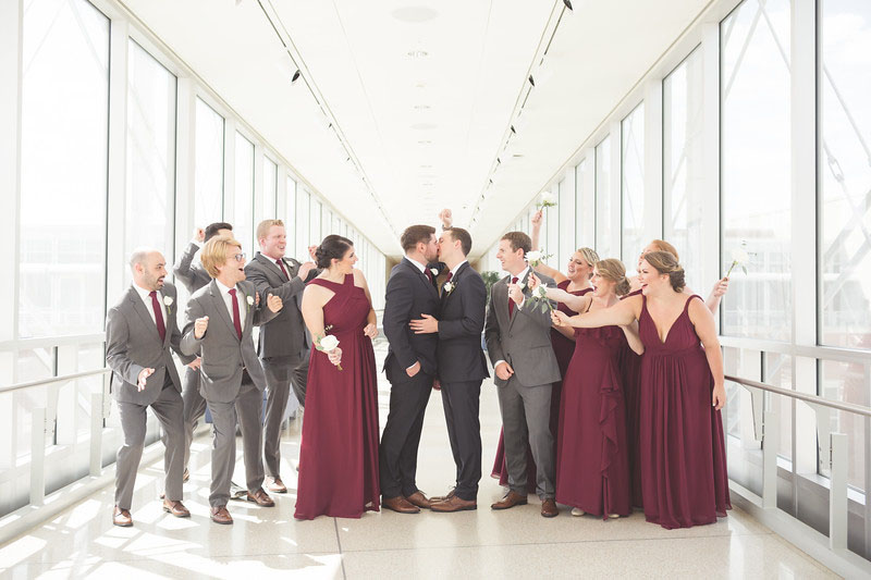 Wedding on the Canal Overlook Bridge