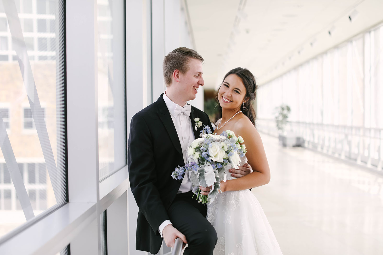 Wedding Photos on the Canal Overlook Bridge