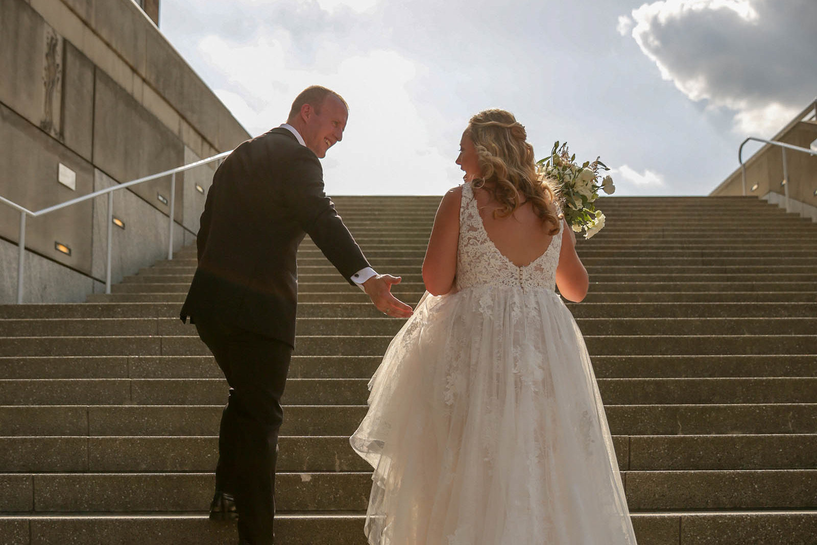 Wedding Photos on the Ball Family Terrace