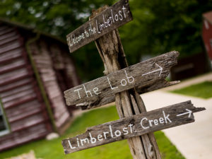 Directional Signage at Limberlost
