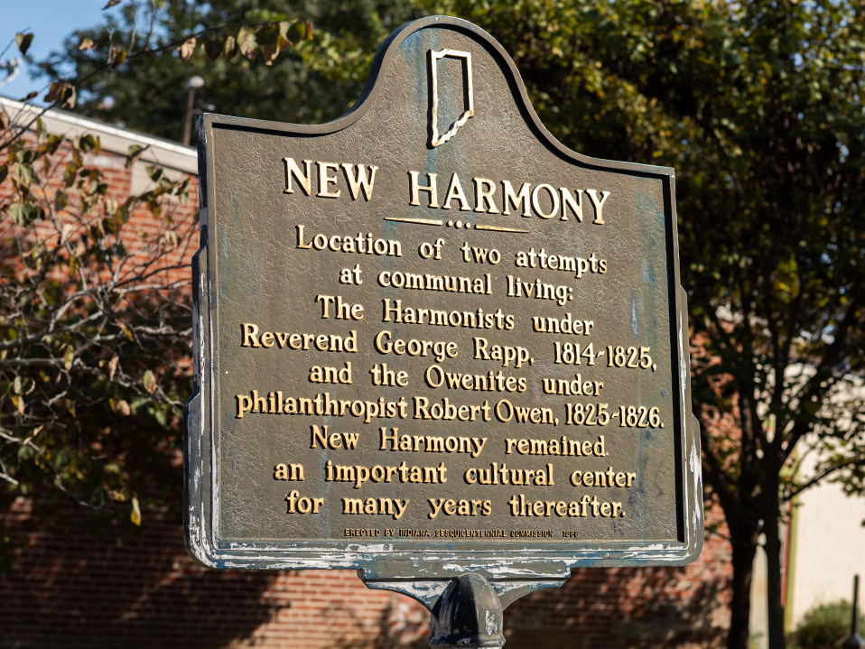 New Harmony Historic Marker