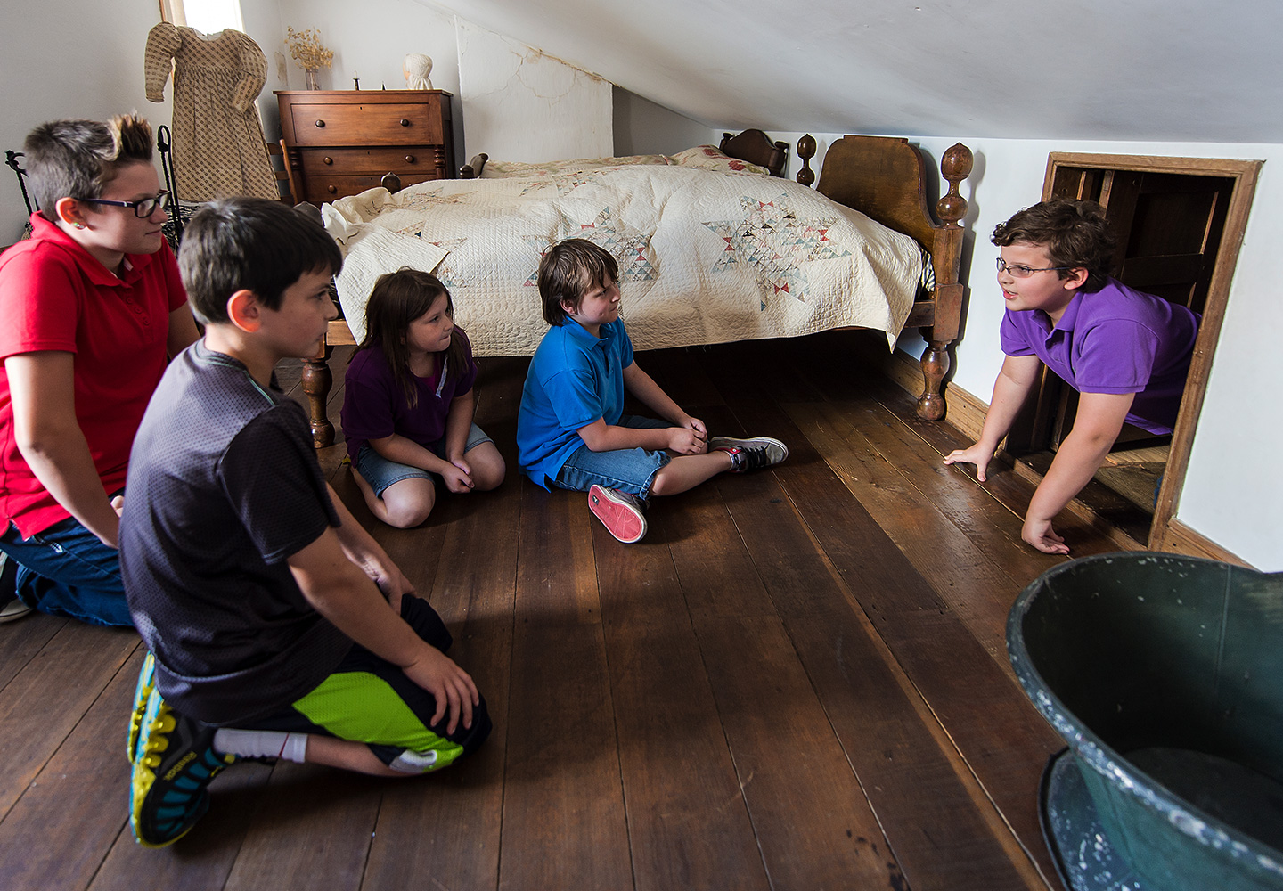 Children Exploring Coffin House