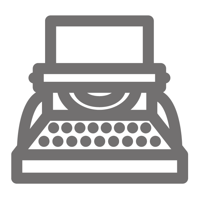 Typewriter icon