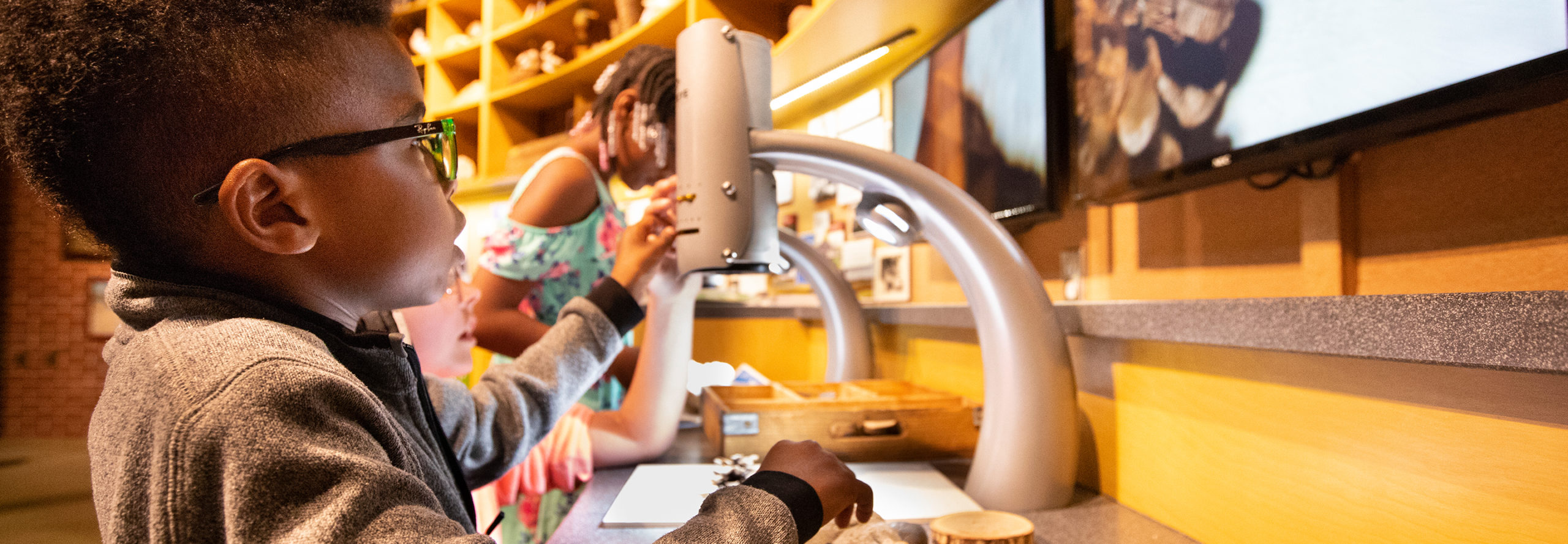 Child with Microscope