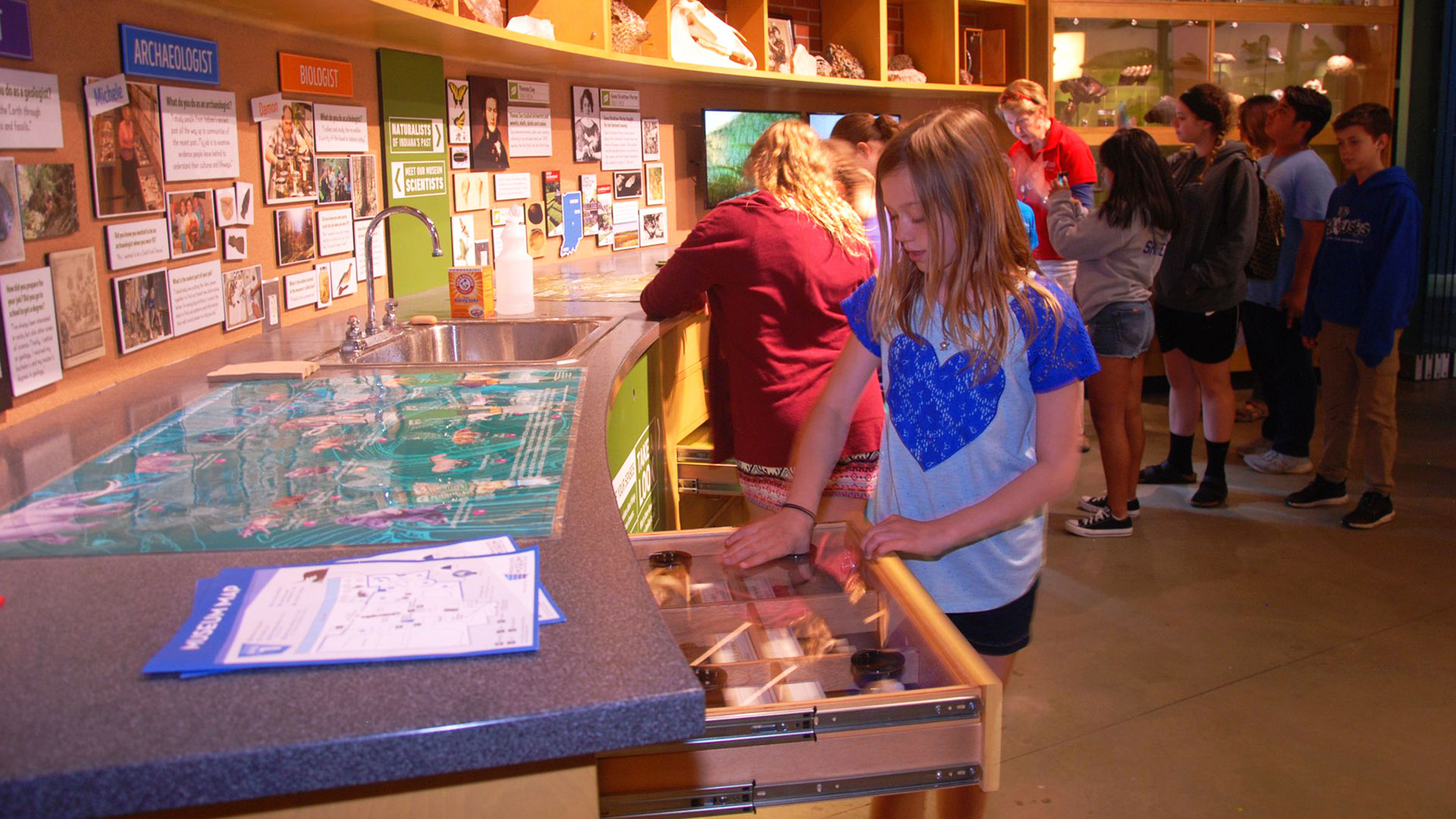 Kid at Naturalist Lab