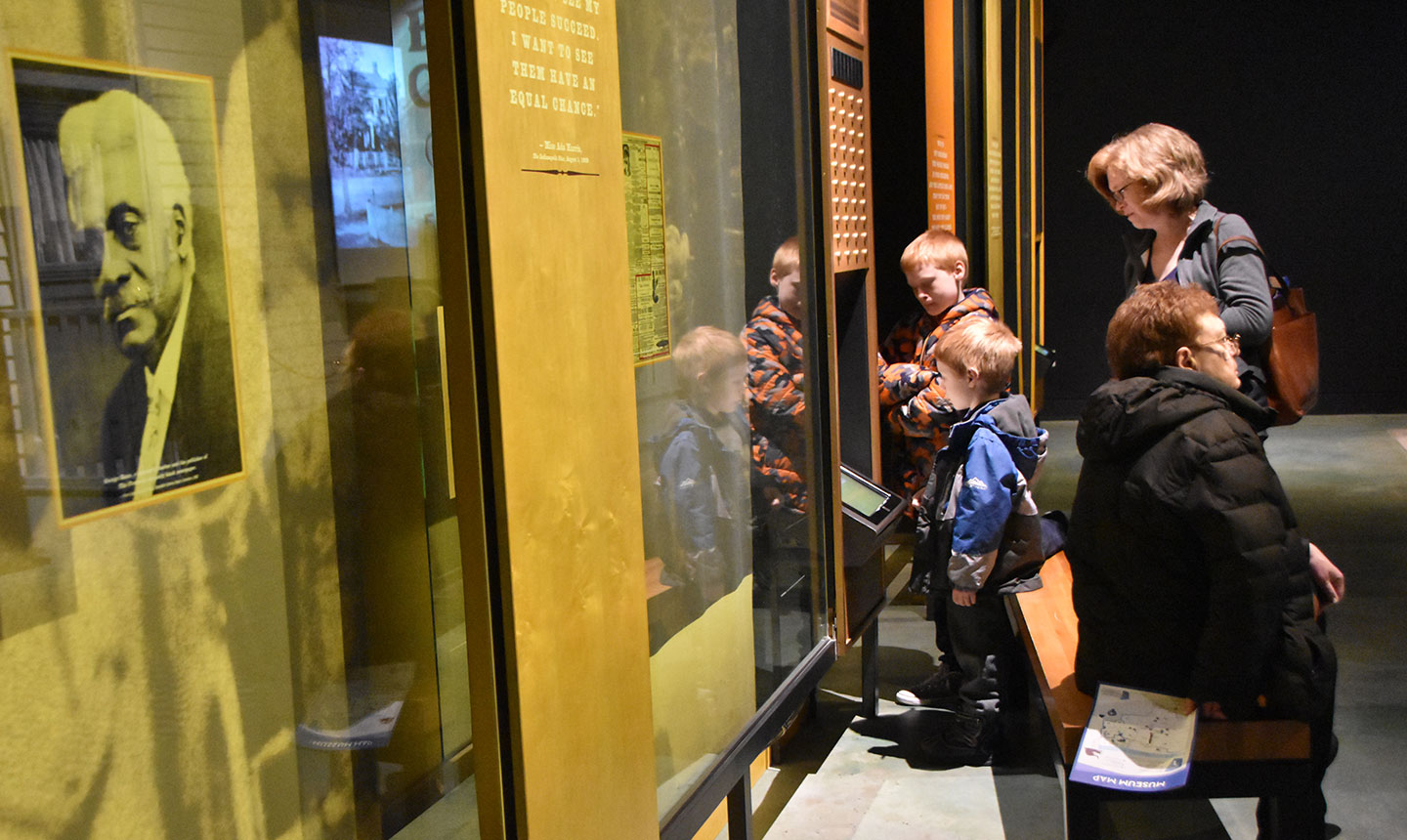 Guests Interacting with the Exhibit