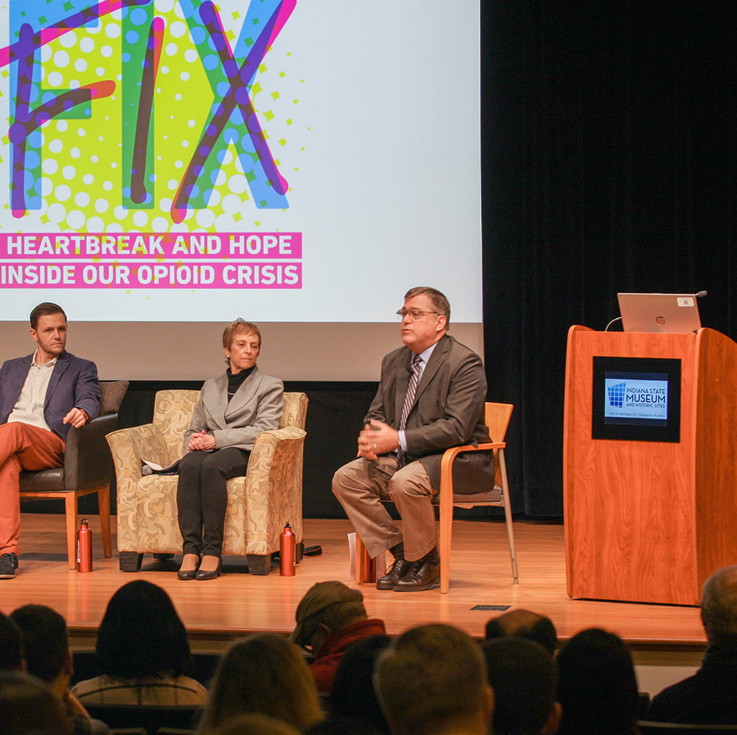 Speaker Panel in the Dean and Barbara White Auditorium