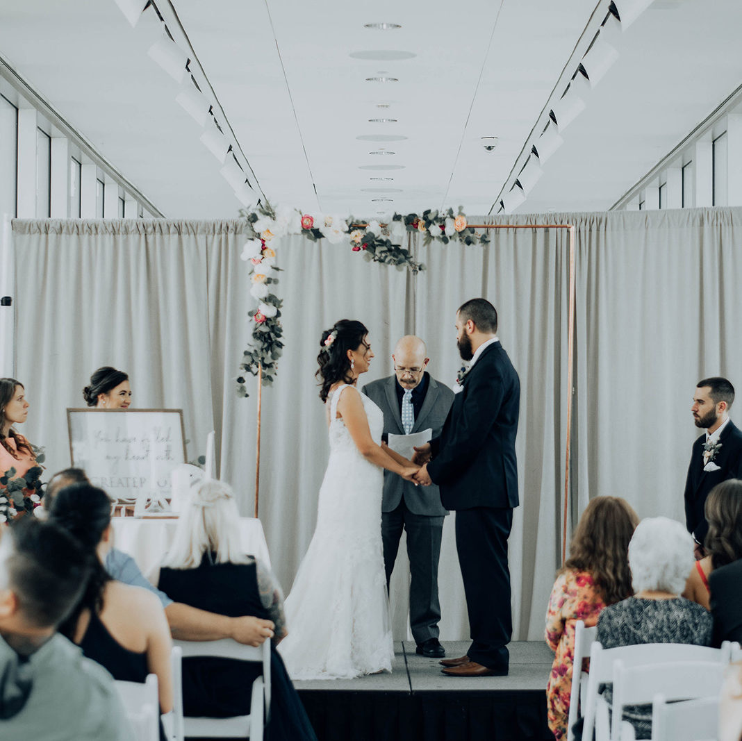 Wedding Ceremony in the Rapp Reception Hall