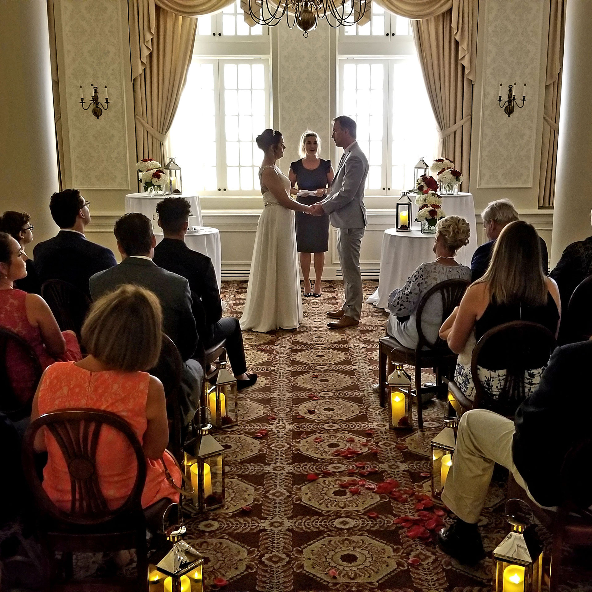 Wedding Ceremony in the L.S. Ayres Tea Room