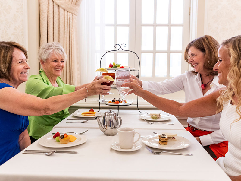 Guests dining in L.S. Ayres Tea Room