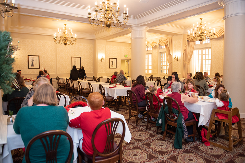 Guests dining at L.S. Ayres Tea Room