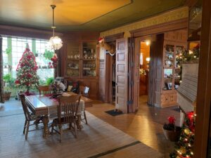 Limberlost State Historic Site decorated for the holidays 