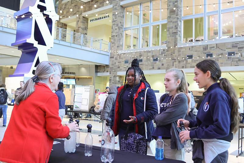 Students at eco-science challenge