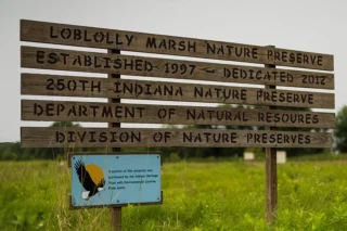 Loblolly Marsh Nature Preserve sign