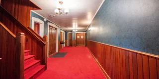 Upstairs hallways of Opera House at New Harmony