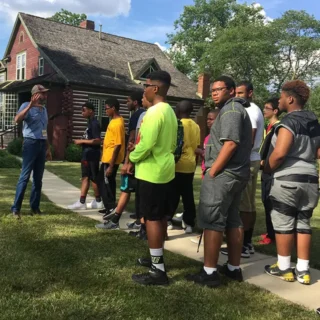 Students on a field trip