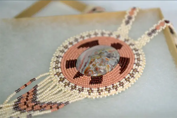 Jewelry at native american days in angel mounds